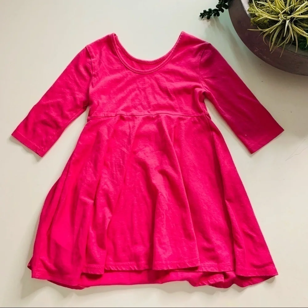 Old Navy Bundle 2 Barbie Pink Girls Casual Dresses 4T toddler